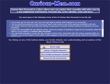 Tablet Screenshot of curious-men.com
